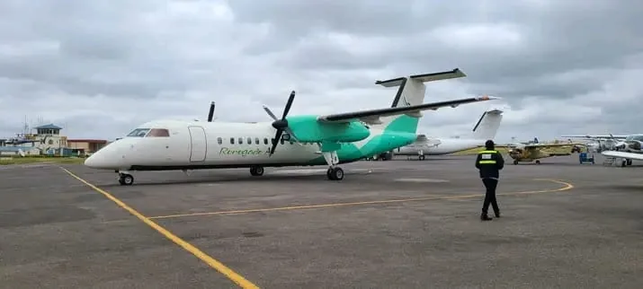 Renegade Air aircraft at the runway or airport